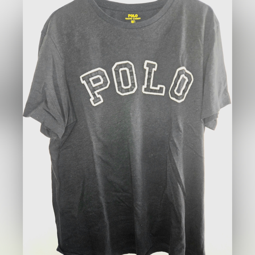 Polo by Ralph Lauren Black Tee with Bold Logo